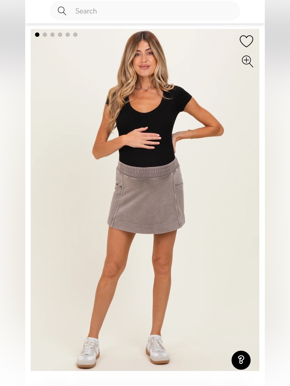 Maternity skort